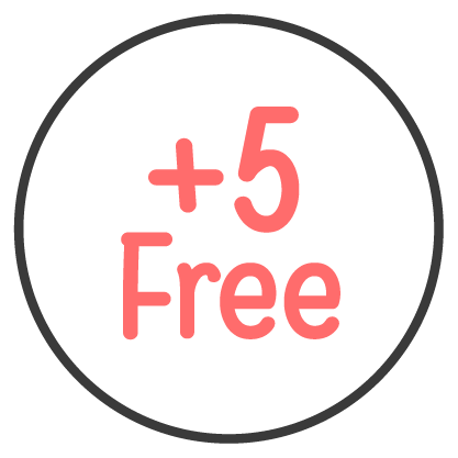 +5 Free