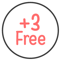 +3 Free