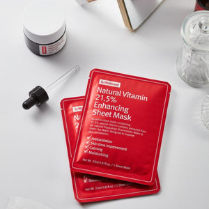 Natural Vitamin 21.5% Enhancing Sheet Mask 23ml - By Wishtrend Malaysia