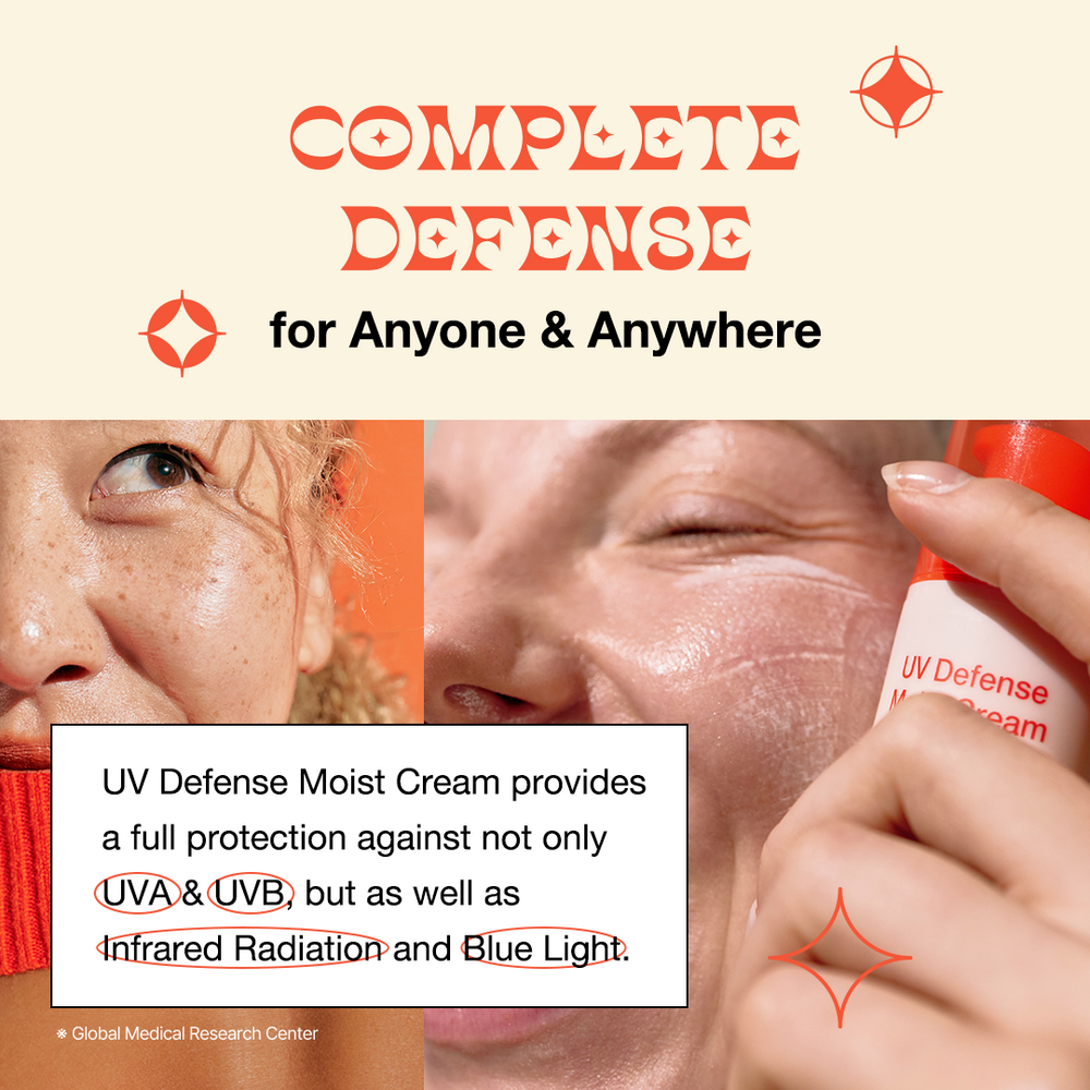 UV Defense Moist Cream SPF50+ PA++++ 50g - By Wishtrend Malaysia