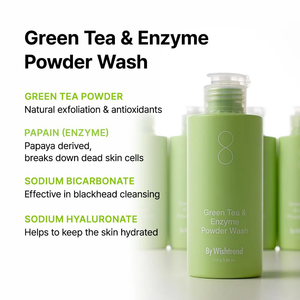 Green Tea & Enzyme Powder Wash 110g - By Wishtrend Malaysia