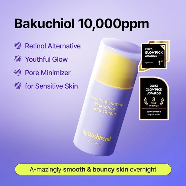 Vitamin A-mazing Bakuchiol Night Cream 30g - By Wishtrend Malaysia