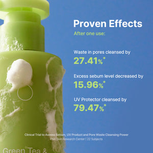 Green Tea & Enzyme Milky Foaming Wash 140ml - By Wishtrend Malaysia