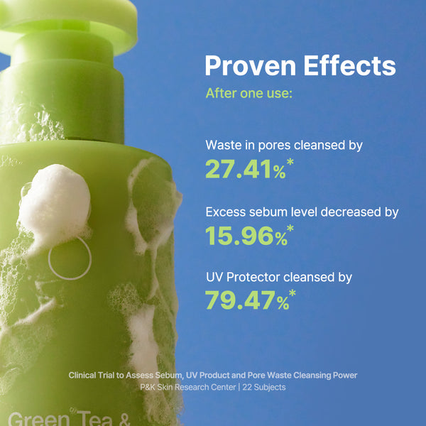 Green Tea & Enzyme Milky Foaming Wash 140ml - By Wishtrend Malaysia