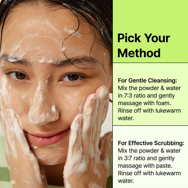 Green Tea & Enzyme Powder Wash 110g - By Wishtrend Malaysia