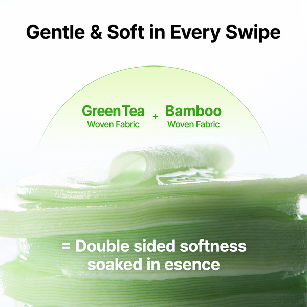 Green Tea & Ceramide Calming Toner Pad 190ml 70 pads - By Wishtrend Malaysia