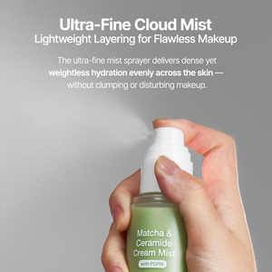 Matcha & Ceramide Cream Mist 100ml for Instant Hydration & Glow