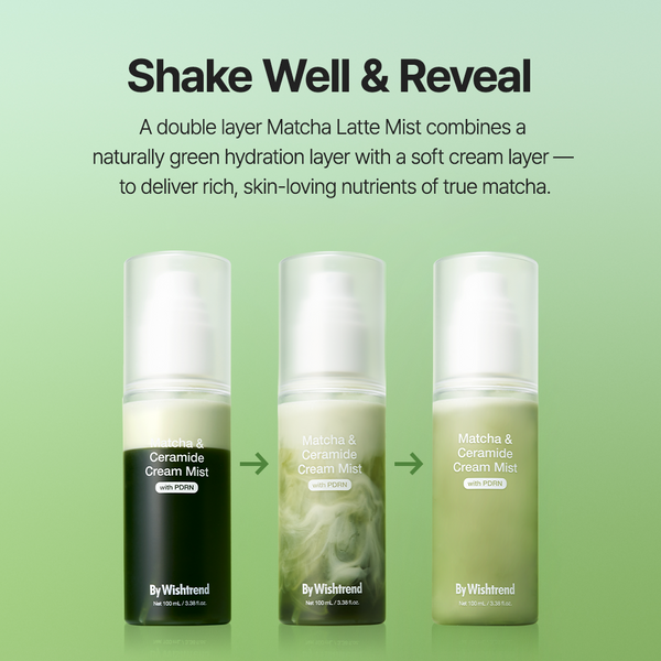 Matcha & Ceramide Cream Mist 100ml for Instant Hydration & Glow
