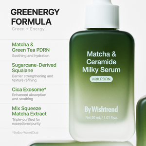 Matcha & Ceramide Milky Serum 30ml for Barrier Strengthening